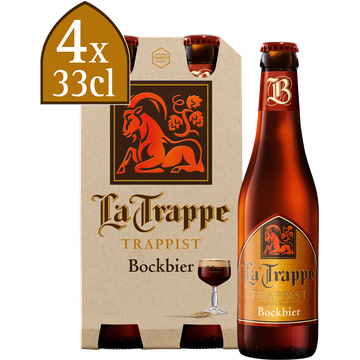La Trappe Bock Bier 4x330ml bij Jumbo